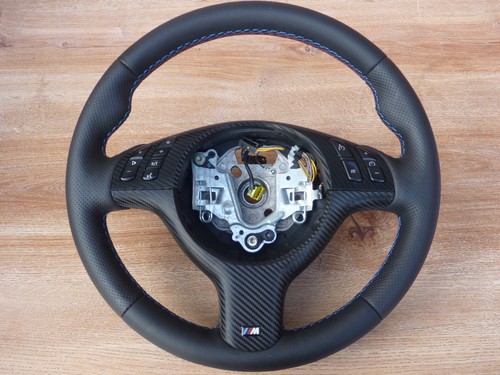 Leather steering wheel for bmw - steering,