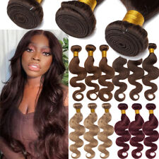 100G Thick Indian Virgin Human Hair Straight Wavy Bundle Weave Hair Extensions