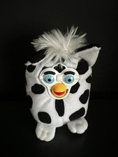 VINTAGE COW PRINT FURBY BLACK
