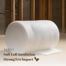 Loft Insulation Roll  Thermal Roof & Wall Heat Barrier (W)370mm x (T)50mm