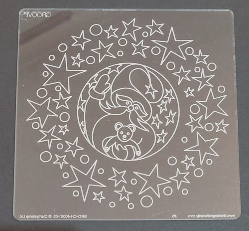 Groovi santa stars round - santa, a5