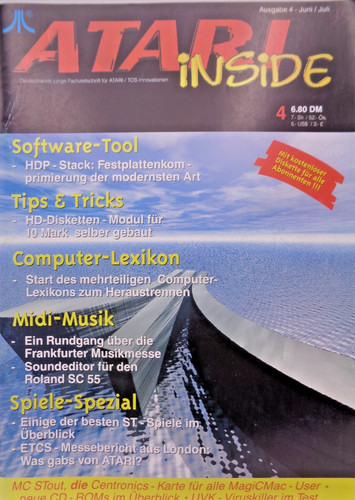 Atari inside issue 4 95 - -, 4/95