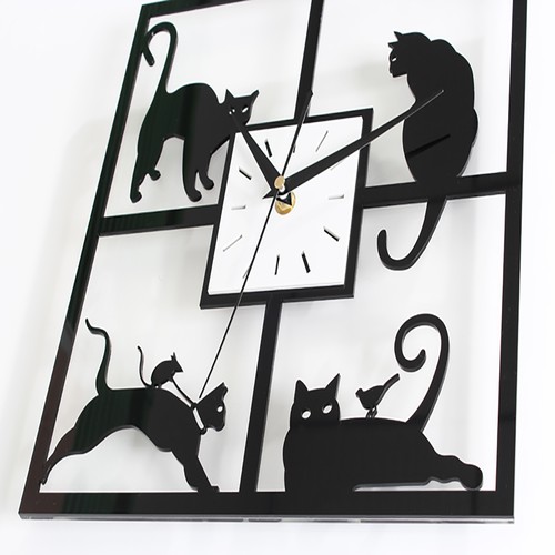 Cube black cat - black,
