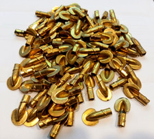 100 Antique Brass Plated Shelf Pegs