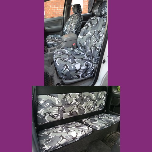 Grey camo tailored front rear - tailored,