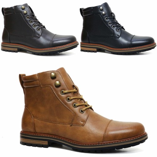 Mens ankle boots faux - faux, leather