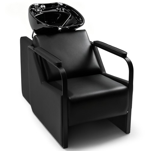 Black backwash shampoo chair - backwash,