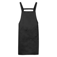 H Style Apron Kitchen Cooking Aprons Long Artist Painting Apron Black
