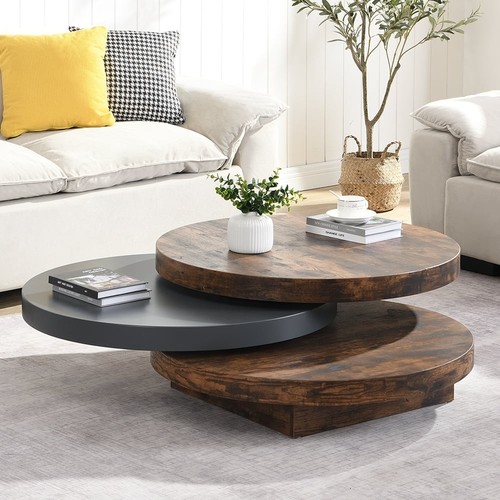 Triplo round wooden rotating - wooden,