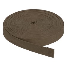 Nylon Webbing Strap 25 Yards 1" Polypropylene Lightweight Strap Coffee