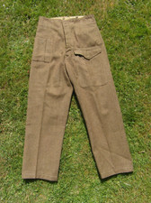 Original WW2 British Army 1940 pattern Serge Battledress Trousers BD Uniform