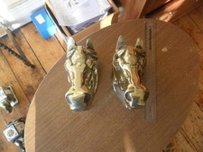 Vintage Heavy Brass Horse Head