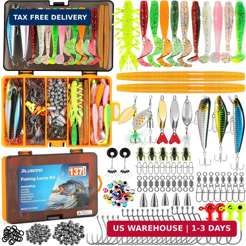 Plusinno fishing lures - lures,, 137pcs