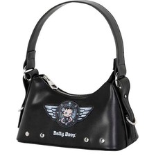 Betty Boop Black Groovy Bag Betty Boop Motor Love Women Handbag BNWT