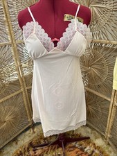 Vintage Underslip Peach Lace