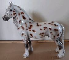 Red Spotted Cheval Ceramics Friesian Horse, 742/1000