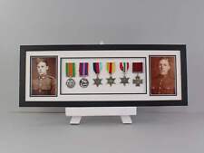Military Medal display Frame for Six Medals and two 6x4" Photographs