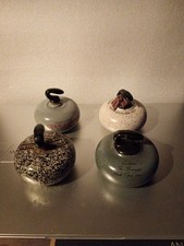 4 x Vintage  Scottish Curling
