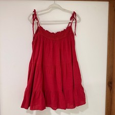 Olivaceous Tiered Linen Blend