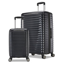 Element 2 Piece Hardside Luggage Set in Black