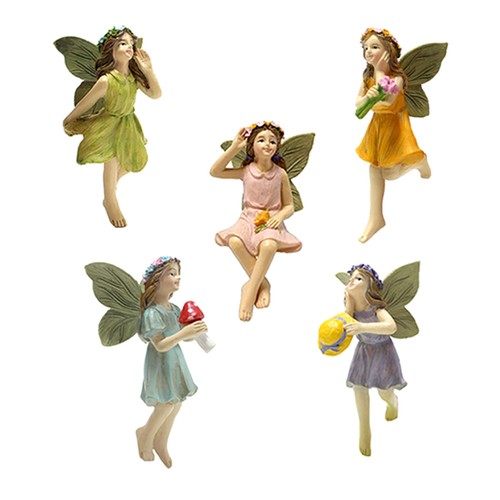 Fairy figurine 5pcs - 5pcs, resin