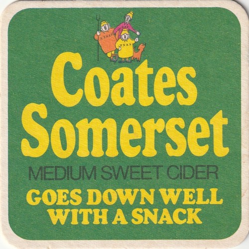 Beer mat coates cider - mat,