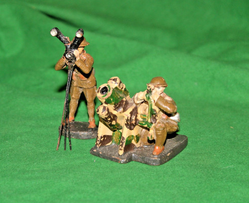 Vintage elastolin ww1 soldiers - vintage,