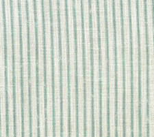 ANDREW MARTIN CURTAIN FABRIC DESIGN Picket 3 METRES  TURQUOISE LINEN BLEND