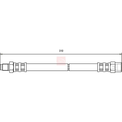Apec brake hydraulic hose - hydraulic,