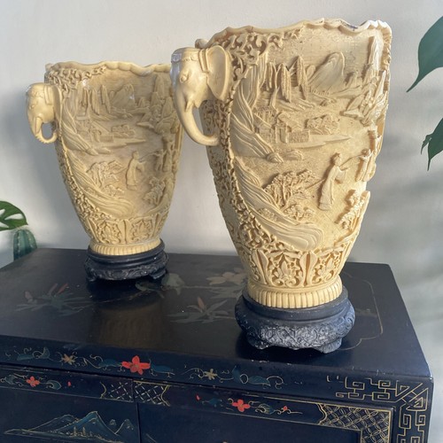 Chinoiserie pair large vase - chinoiserie,