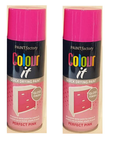 Pink gloss aerosol spray - x,