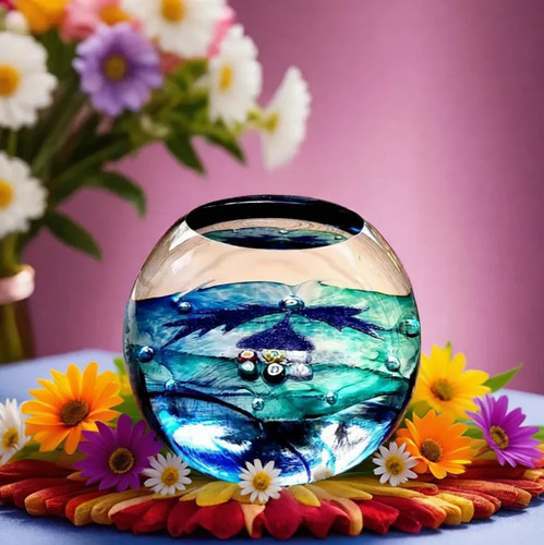 Caithness glass paperweight - glass,