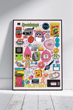 90s nostalgia A4 poster 90s