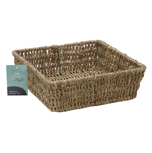 Jvl seagrass hand - woven, square