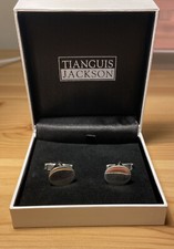 Tianguis Jackson Sterling Silver Mens Oval Cuff Links/£RRP 65