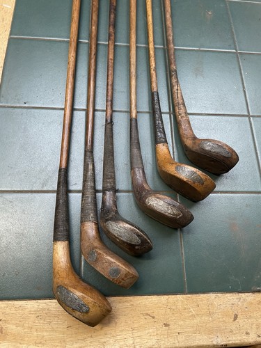 Hickory golf clubs late - hickory, 6x