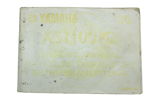 Yamaha 1100 owner manual - xs,
