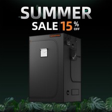 Spider Farmer 120x120x200CM Indoor Grow Tent Window Mylar Hydroponics Plants