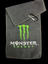 Monster  (5in Logo) Golf Towel / (8in x 16in) 29k Stitches -No Fold Style