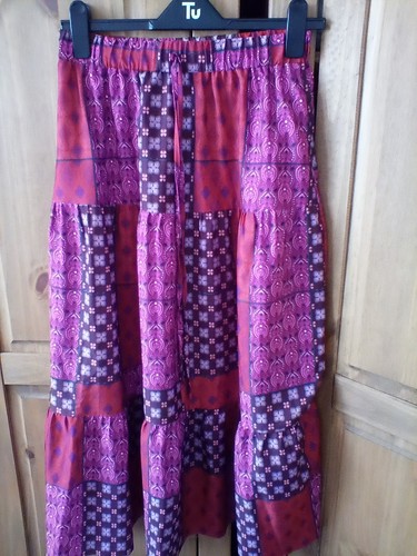 Patchwork hippy gypsy skirt - patchwork,hippy,gypsy, in