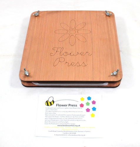Flower press wooden 250mm - flower,