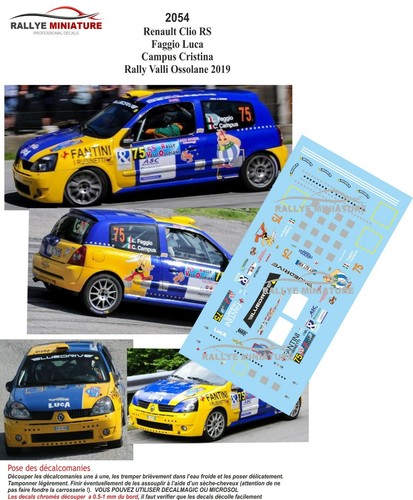 Decals ref 2054 - 1/43,
