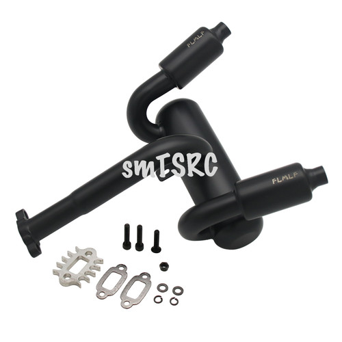Aluminum twin exhaust with - rc,