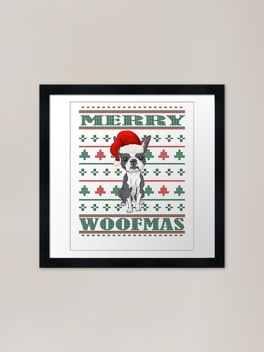 Boston terrier ugly christmas - terrier,