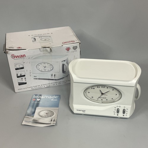 Swan teasmade alarm clock - swan, &