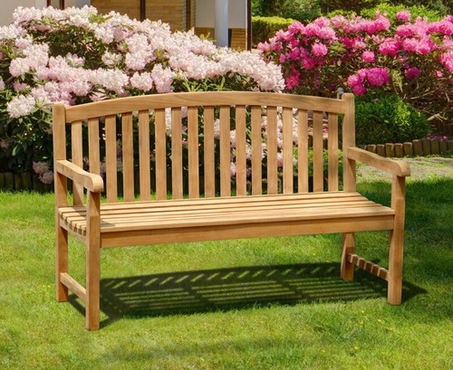 Wooden garden bench seater - wooden,