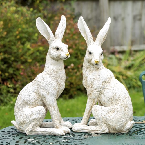 Set aged white garden - aged,