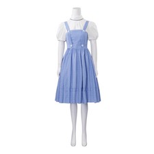 The Wizard of OZ Dorothy Cosplay Maid Costume GinghamWomen's Fancy Dress Outfit