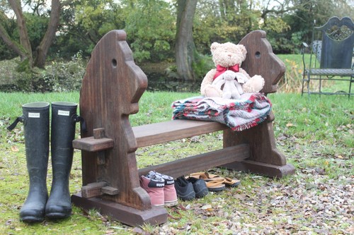 Vintage oak bench seat - vintage,