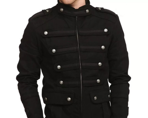 Men black gothic steampunk - black,